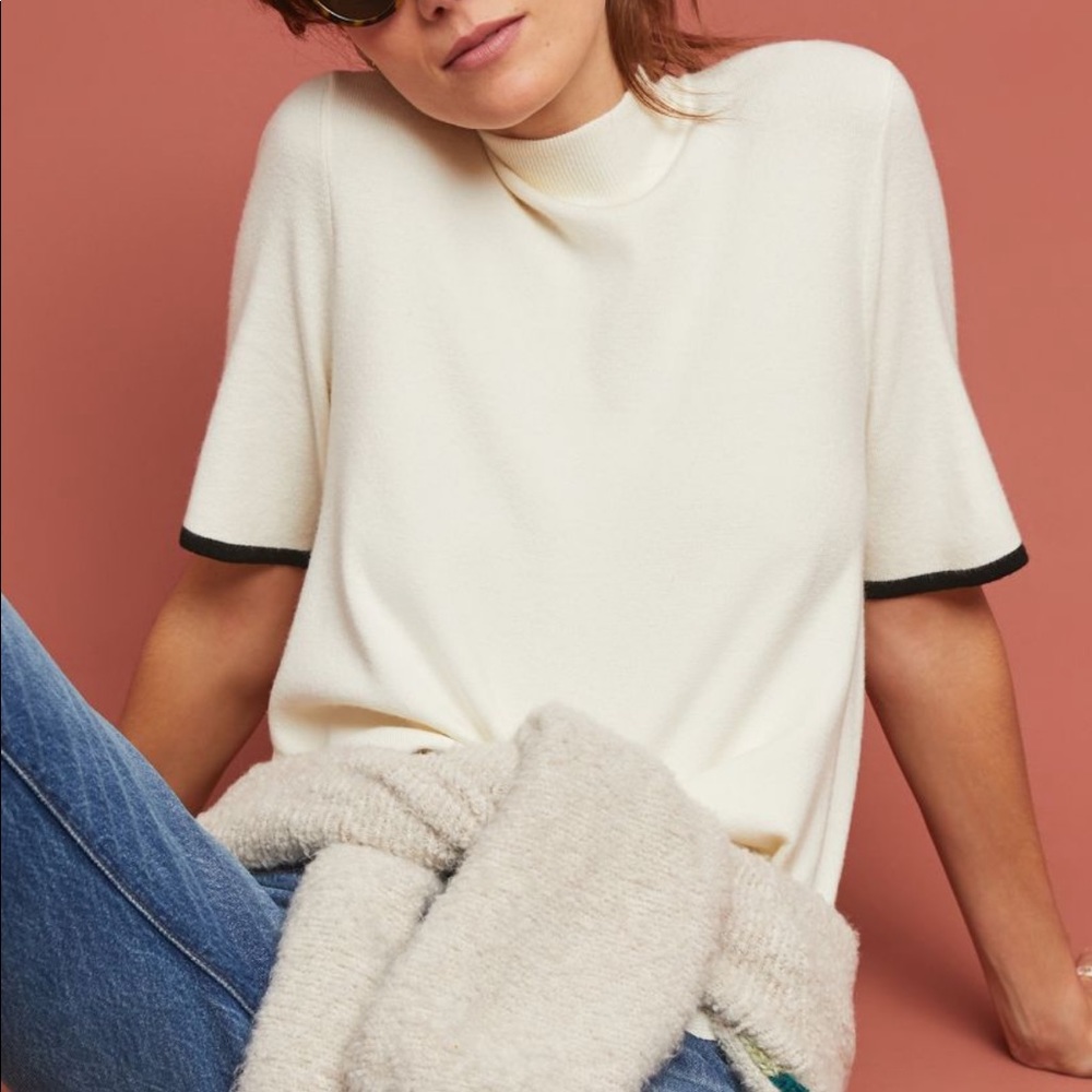 NWT Anthro Moth Rhiannon Mock Neck Top